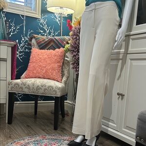 Chic Cream Wide Leg Women's Pants by Mark Eisen, 
in size 12